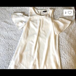 As U wish Large cold shoulder white dress NWT